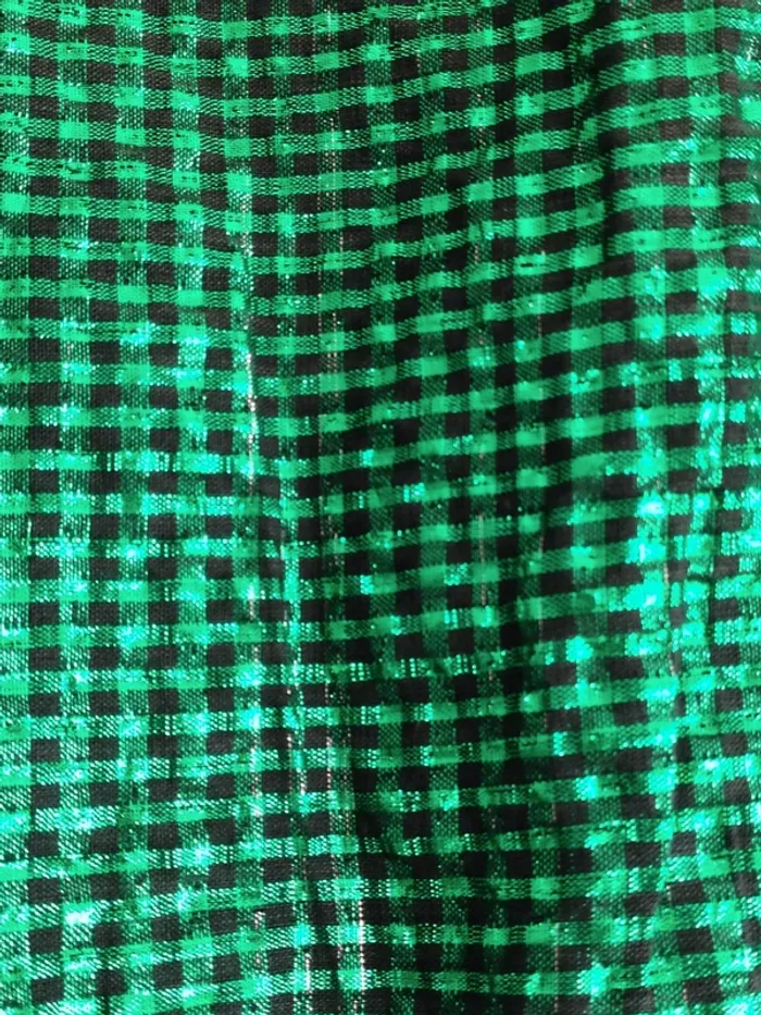 Superbe blouse vintage verte métallisée - Drop vert 🌵🍀 - photo numéro 9