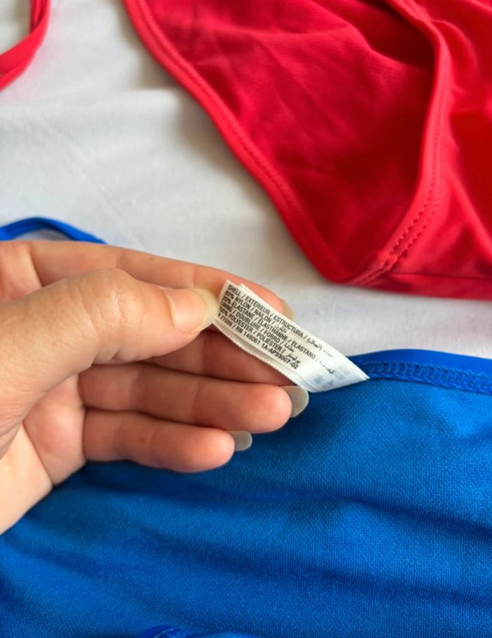 Lot 2 bas de maillot de bain Ardene rouge et bleu taille XXL/44 neuf - photo numéro 7