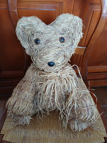 Ours en paille 35 cm