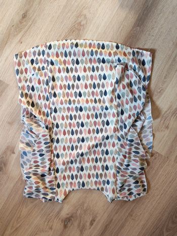 Blouse/Haut à volants sans manches motif feuilles