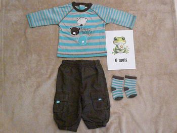 Ensemble 3 pièces 6 mois (n°8)