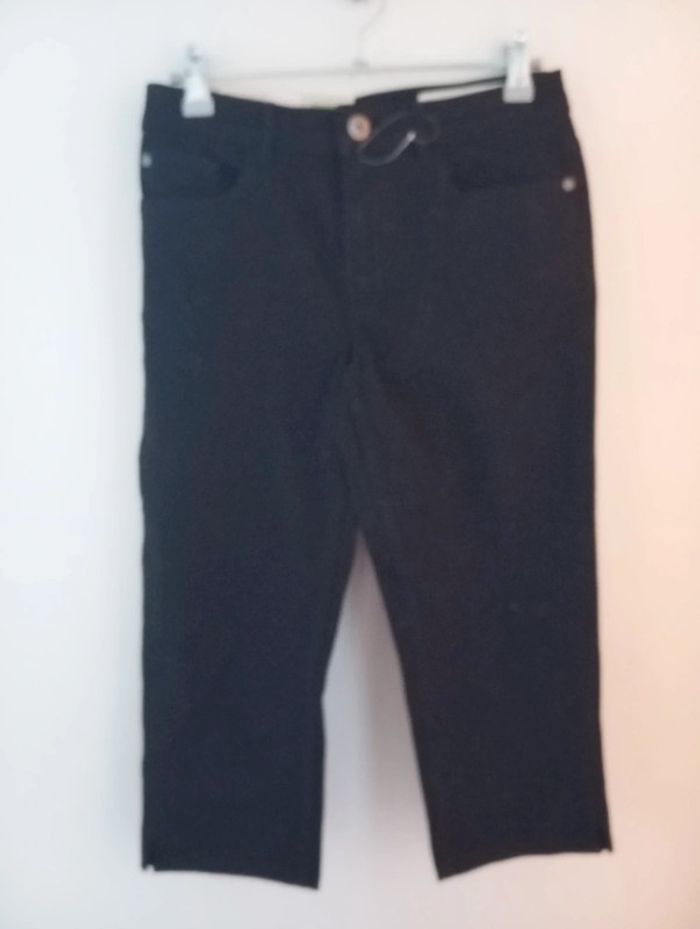 Pantacourt corsaire noir femme taille 36