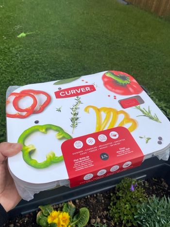 Plat / boîte de conservation CURVER en verre 2,7 L – Neuf