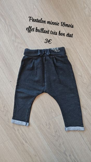 Pantalon Minnie effet brillant 18mois 