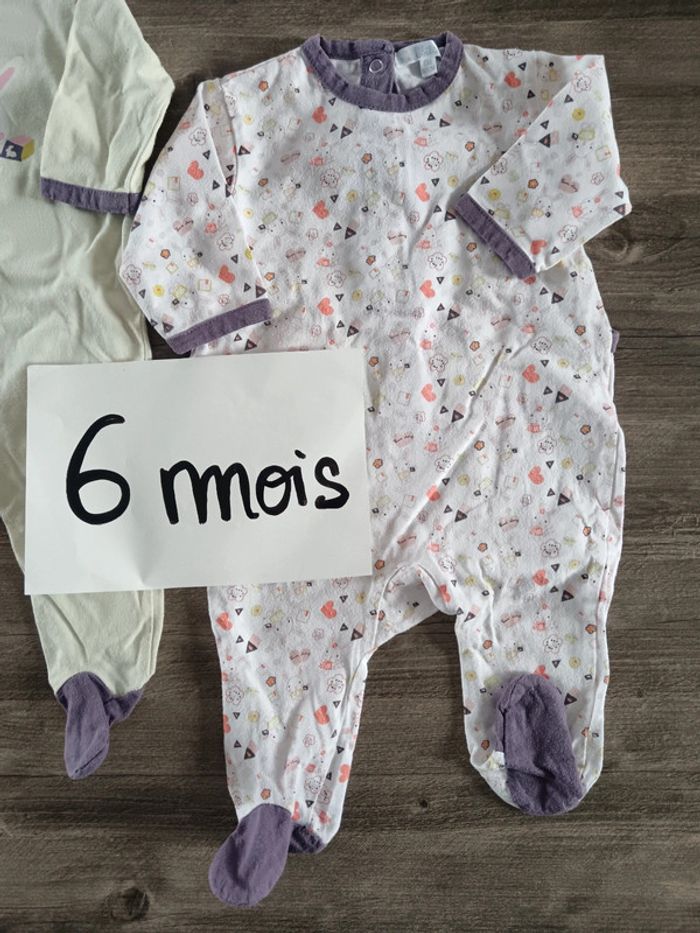 🌞 lot de 2 pyjamas été Bon état 6 mois - photo numéro 3