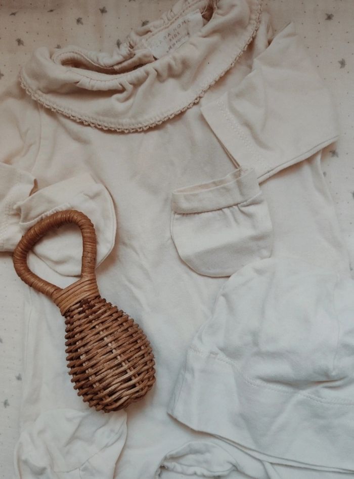 Set trousseau naissance Zara 0/1 mois - photo numéro 3