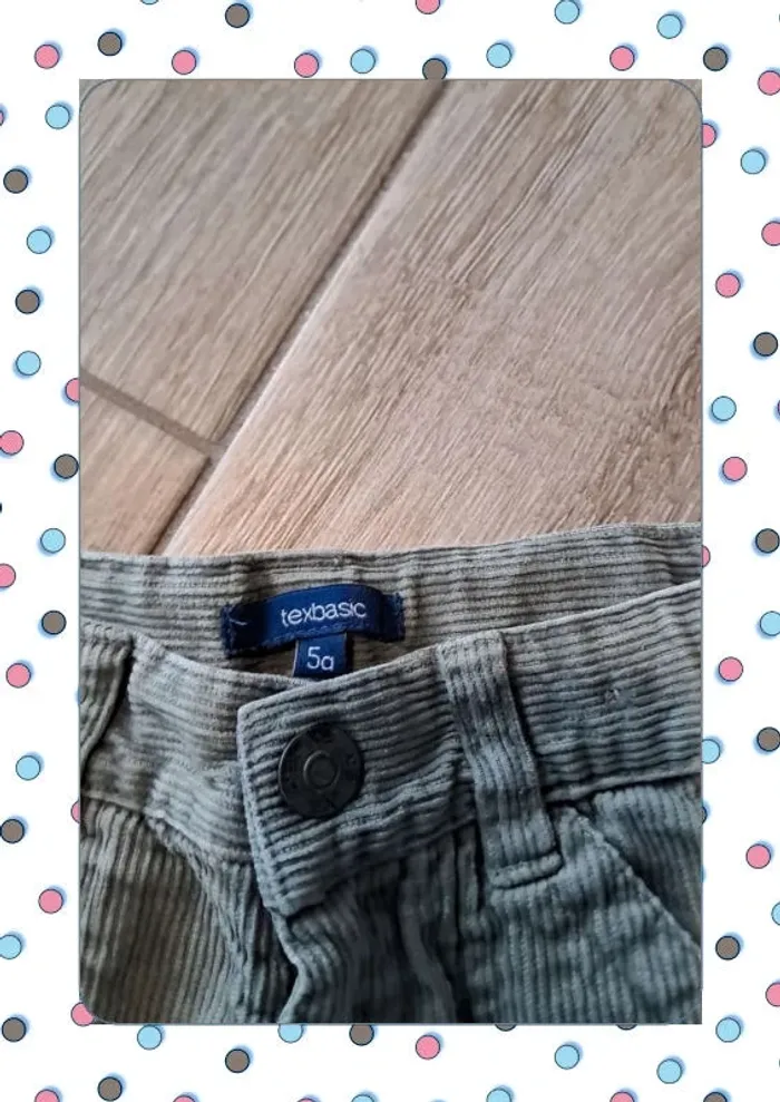 Pantalon cotelé 5 ans - photo numéro 5