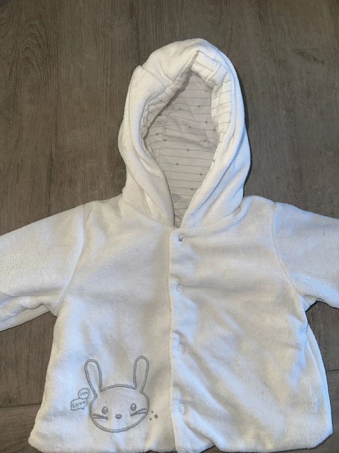 Gilet épais velours bébé - photo numéro 2