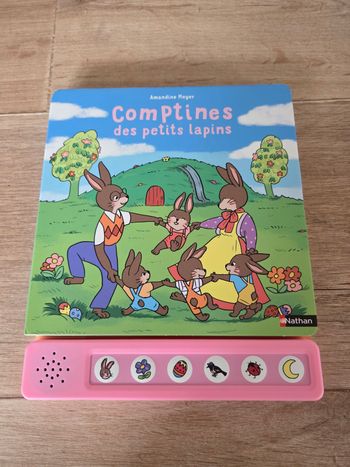 Livre musical neuf Comptines des petits lapins