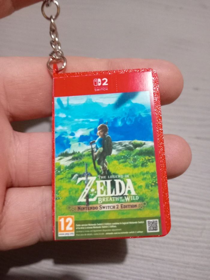 Porte clé pochette de jeu zelda tears of the kingdom et breath of the wild - photo numéro 6