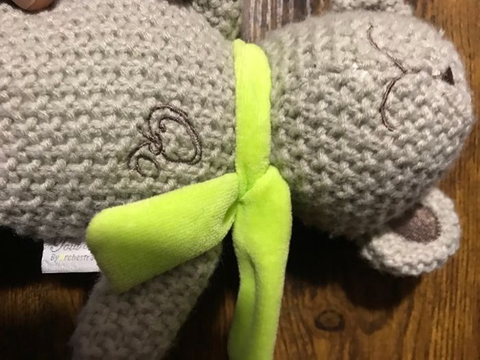 Peluche Doudou Ours tricot laine, Tout doux by Orchestra - photo numéro 3