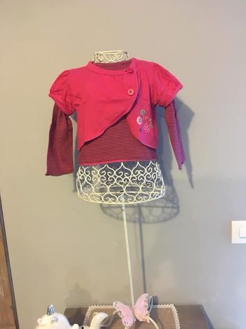 T-shirt et boléro fille 24 mois 