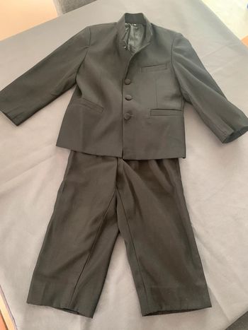 Costume 4 ans Adriano Jacometti noir / Pantalon taille élastique