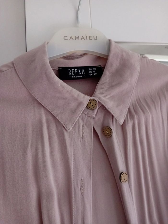 Chemise longue t.38 vieux rose Modanisa 🌸🩷 - photo numéro 3