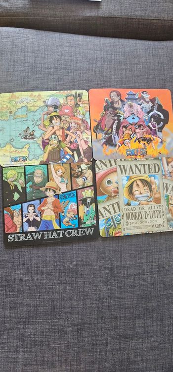 Lot de 4 tapis de souris One Piece