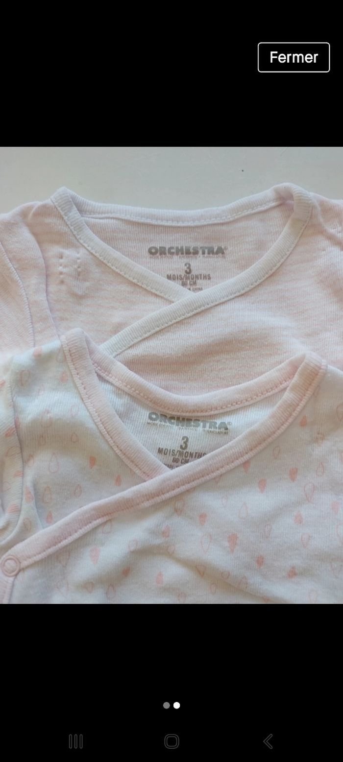 Lot de 2 bodies Orchestra - 3 mois - photo numéro 2