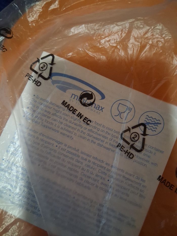 Plat accordeon orange tupperware neuf - photo numéro 2