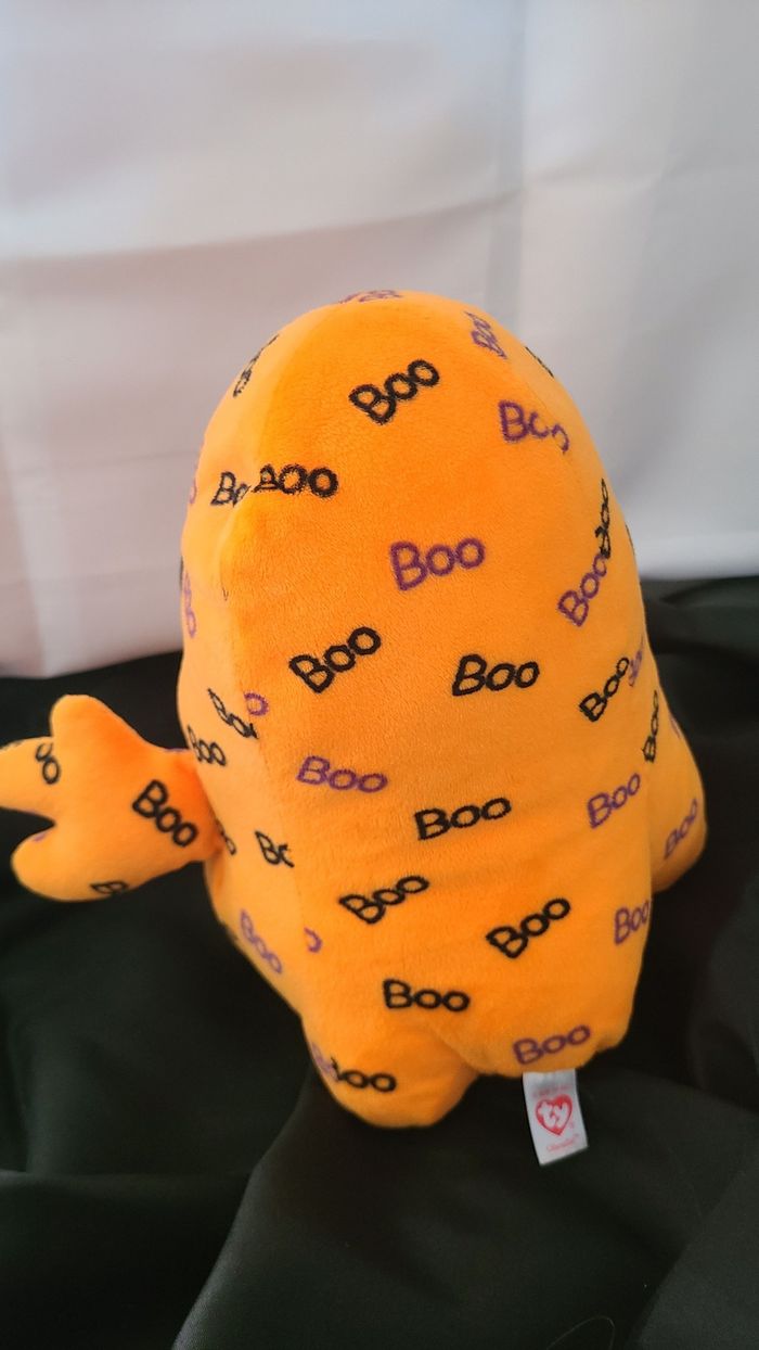 Peluche fantôme orange TY Halloween Beanie - photo numéro 5