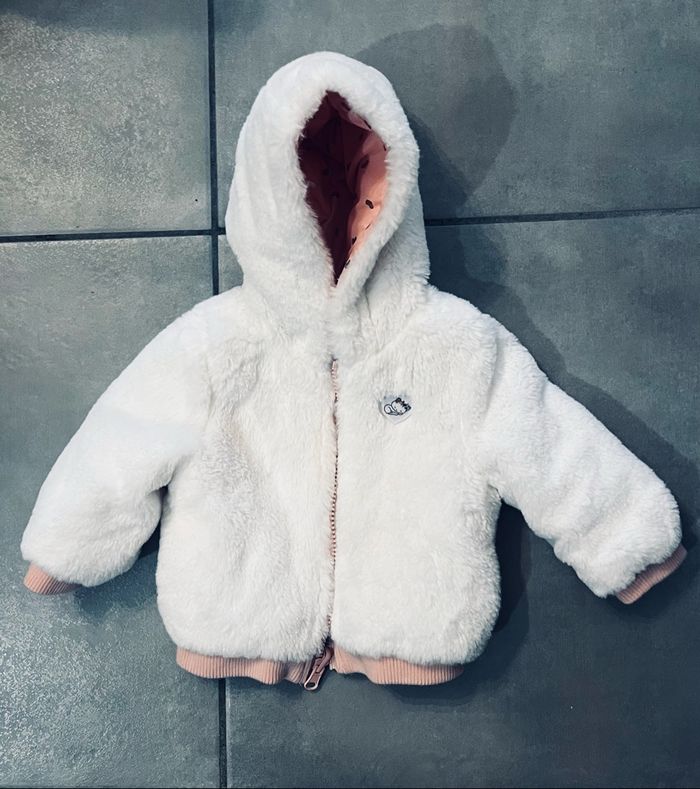 Doudoune réversible neuve 9 mois Mes Petits Cailloux - photo numéro 2