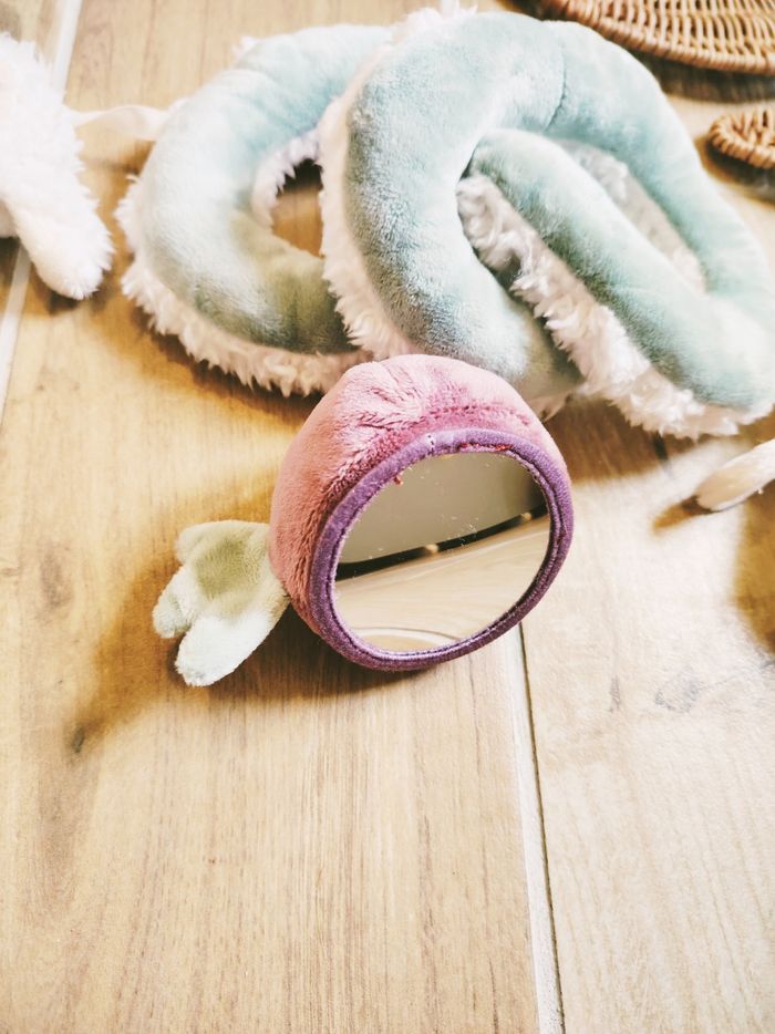 🐑Peluche doudou d'éveil Spirale sensorielle avec animaux en tissu marque Little dutch - photo numéro 4