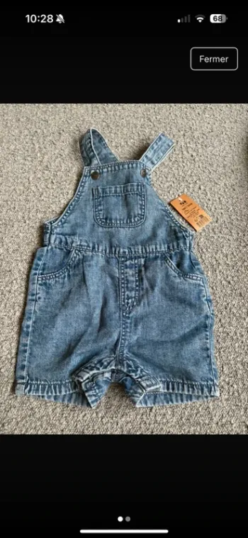 salopette légère neuve avec étiquette