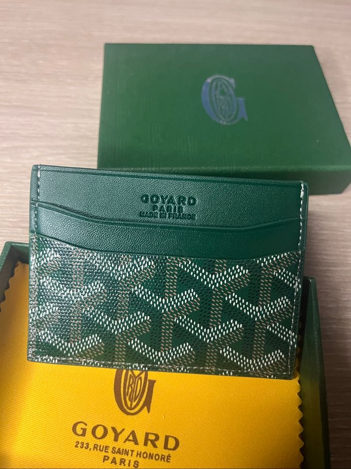 Porte carte goyard vert neuf - photo numéro 2