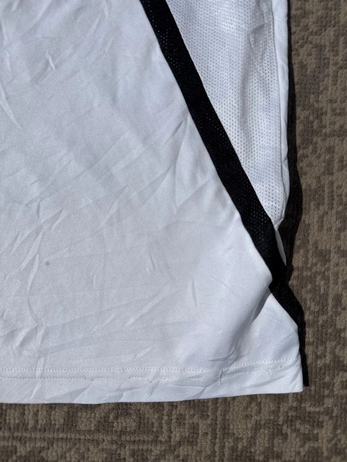 T-shirt Adidas blanc à rayures noires – Taille M Homme - photo numéro 5