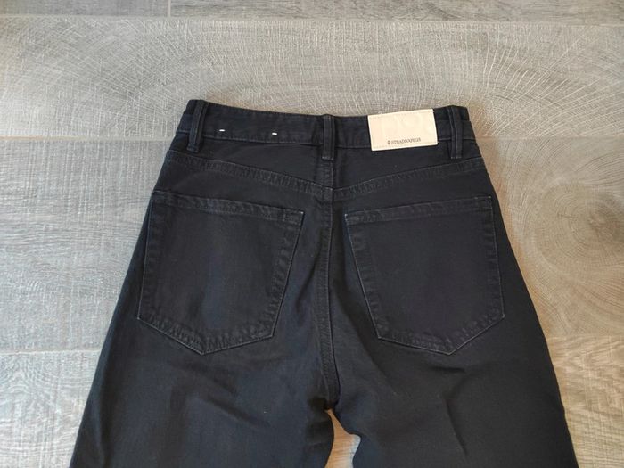 Jean en denim noir D98 taille 34 Stradivarius Neuf - photo numéro 4