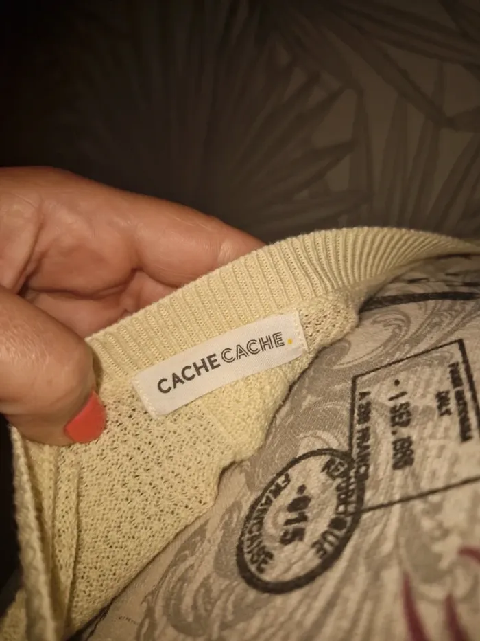 Joli pull original cache cache taille 40 - photo numéro 5
