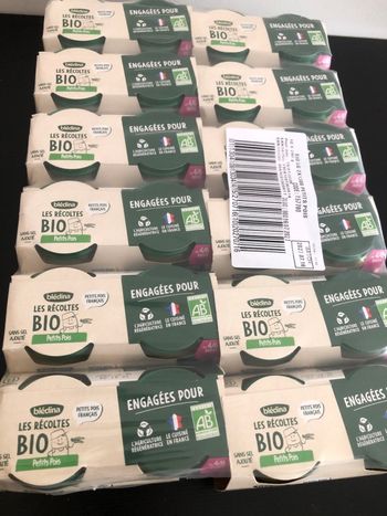 24 petits pots petits pois bledina 