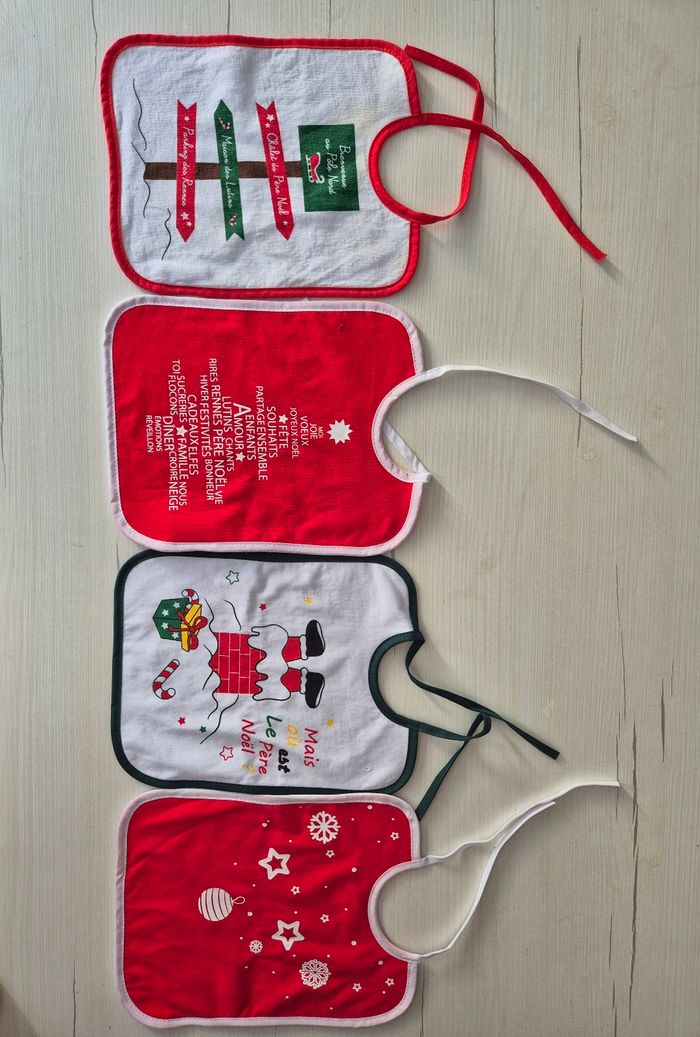 Lot bavoir Noël - photo numéro 4