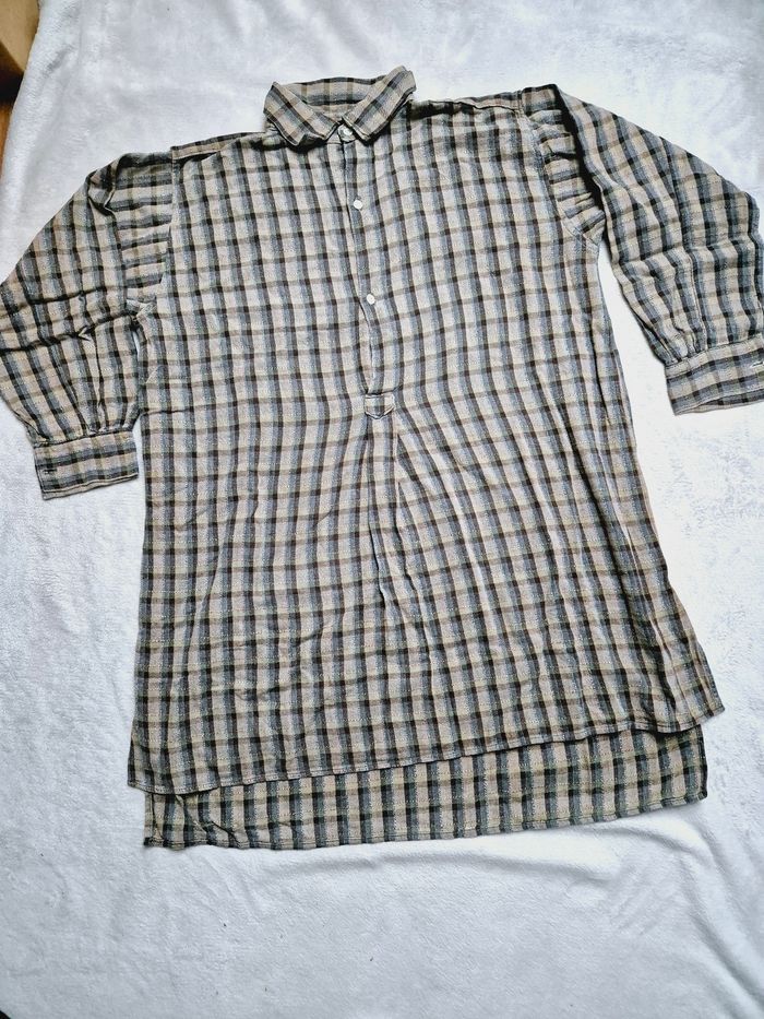 Jolie chemise bûcheron à carreaux marrons. - photo numéro 2