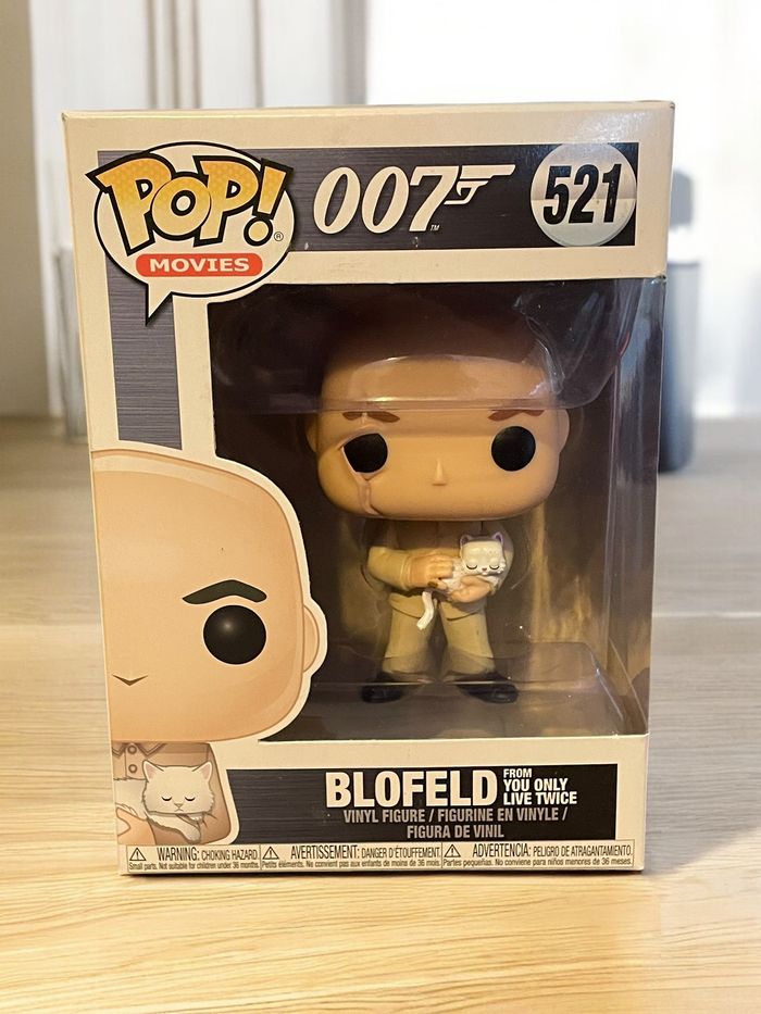 Lot 2 figurines Funko Pop James Bond 007 520 Oddjob & 521 Blofeld neuves jamais déboxées - photo numéro 3