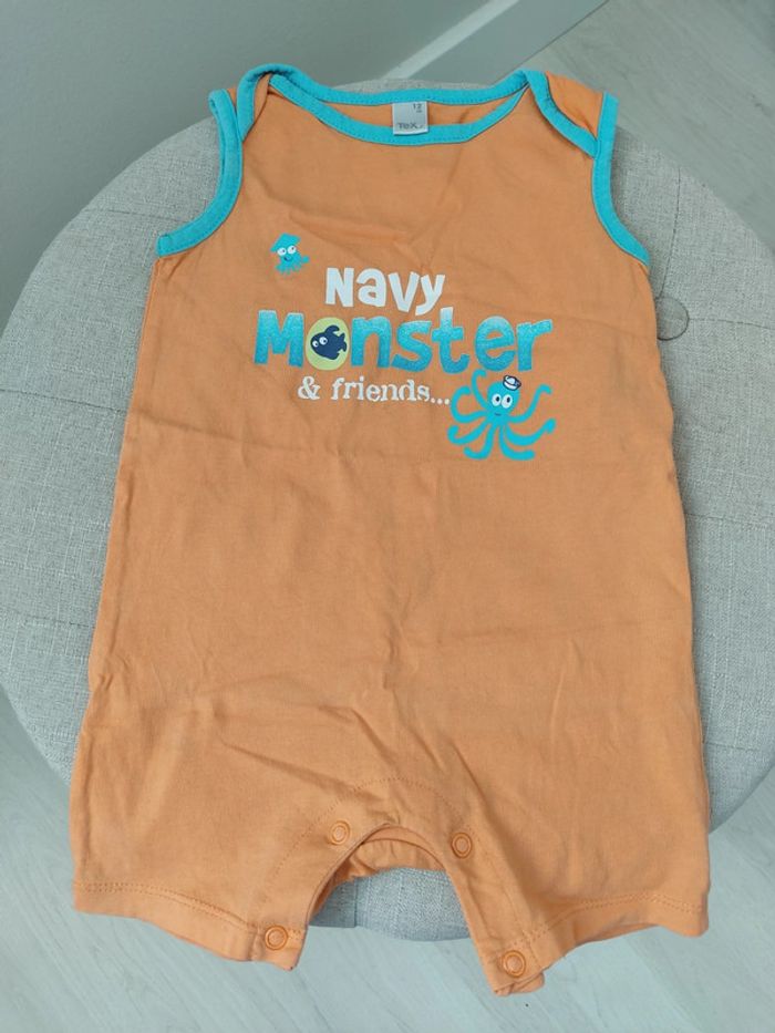 Combishort bébé 12 mois