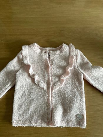 Gilet doux et chaud rose bonbon