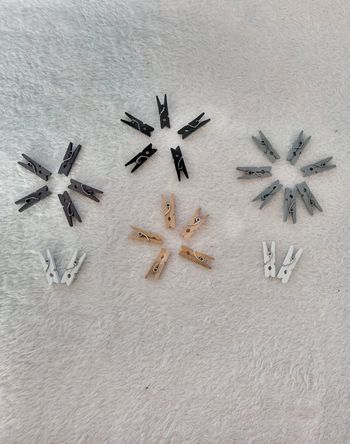 Lot de mini pinces en bois - Loisirs créatifs - ACTION