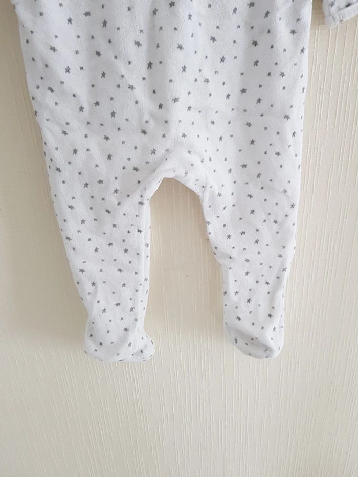 Pyjama 1 pièce blanc étoiles grises avec souris danseuses - photo numéro 9