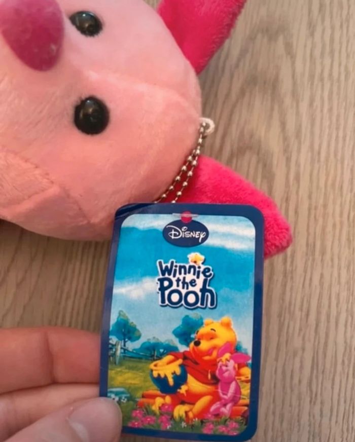 Porte clé peluche porcinet Disney neuf avec étiquette - photo numéro 2