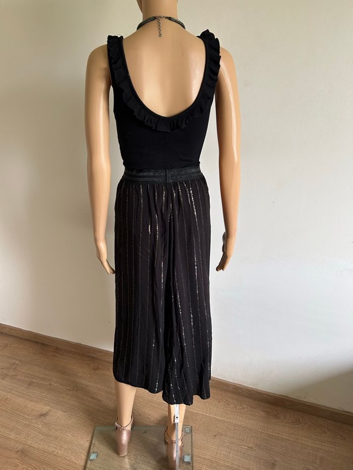 Jupe noire et brillante mi longue LPB Woman taille 38 TBE - photo numéro 6