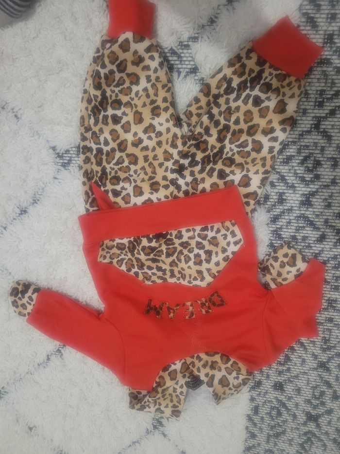 Ensemble 3 mois léopard