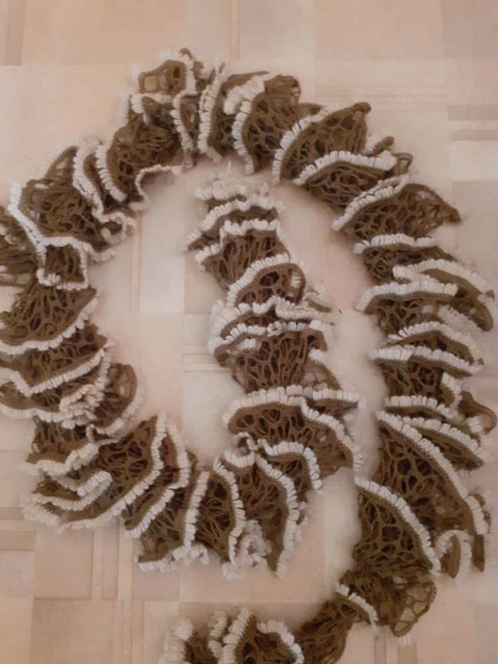 Echarpe style crochet en laine - photo numéro 3