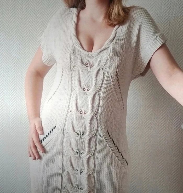 Robe pull blanc crème JCL - photo numéro 7