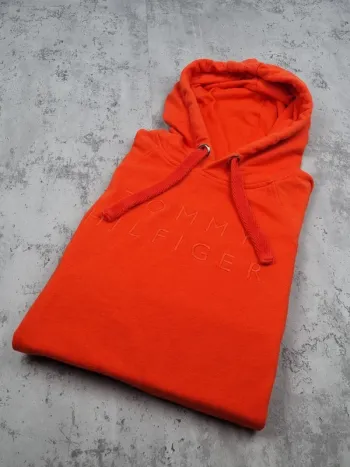 Sweat à capuche Tommy Hilfiger orange, S Femmes (mesures en photos)
