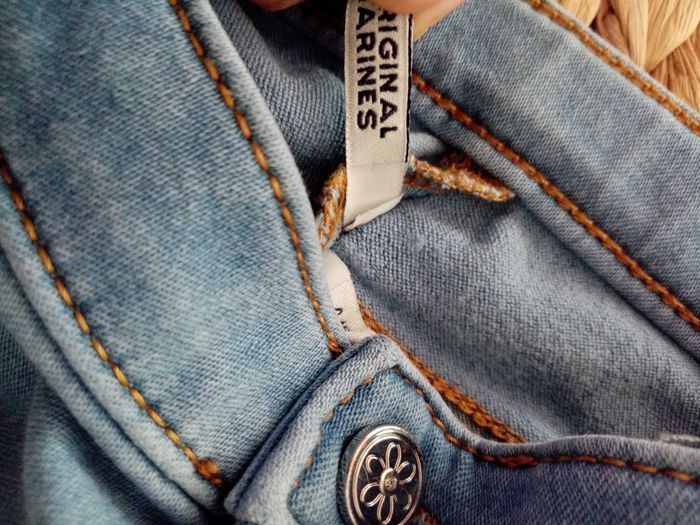 4/5 ans ensemble original Marines et orchestra chemise a carreaux et jean prinr ete/excellent état - photo numéro 6