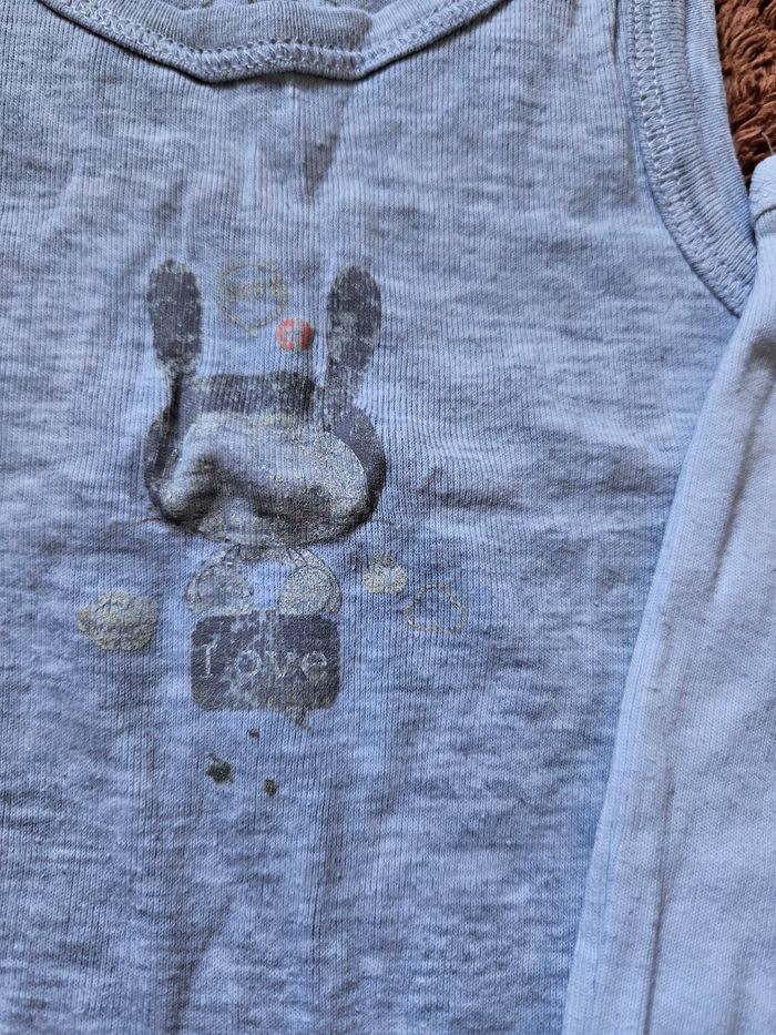 Lot de 3 bodies lapin - 18mois - photo numéro 2