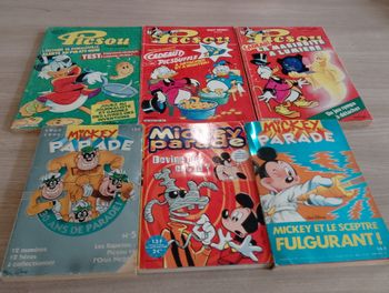Lot d 3 Picsou magazine et 3 Mickey parade(5)