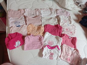 Lot Bodys manches longues 6 mois.