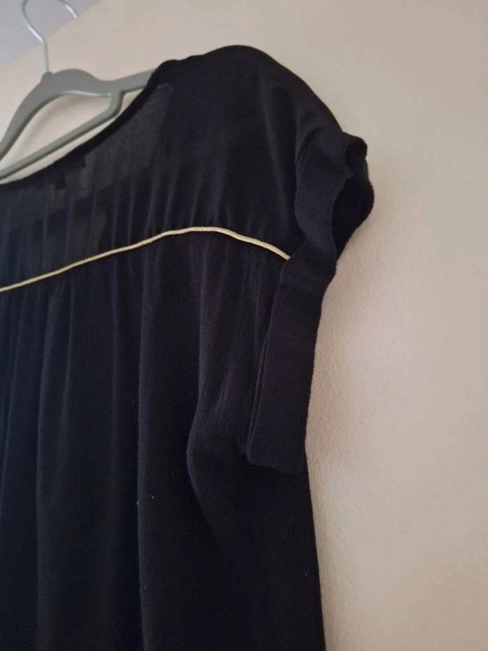 petit haut noir manches courtes Etam taille 38 - photo numéro 5