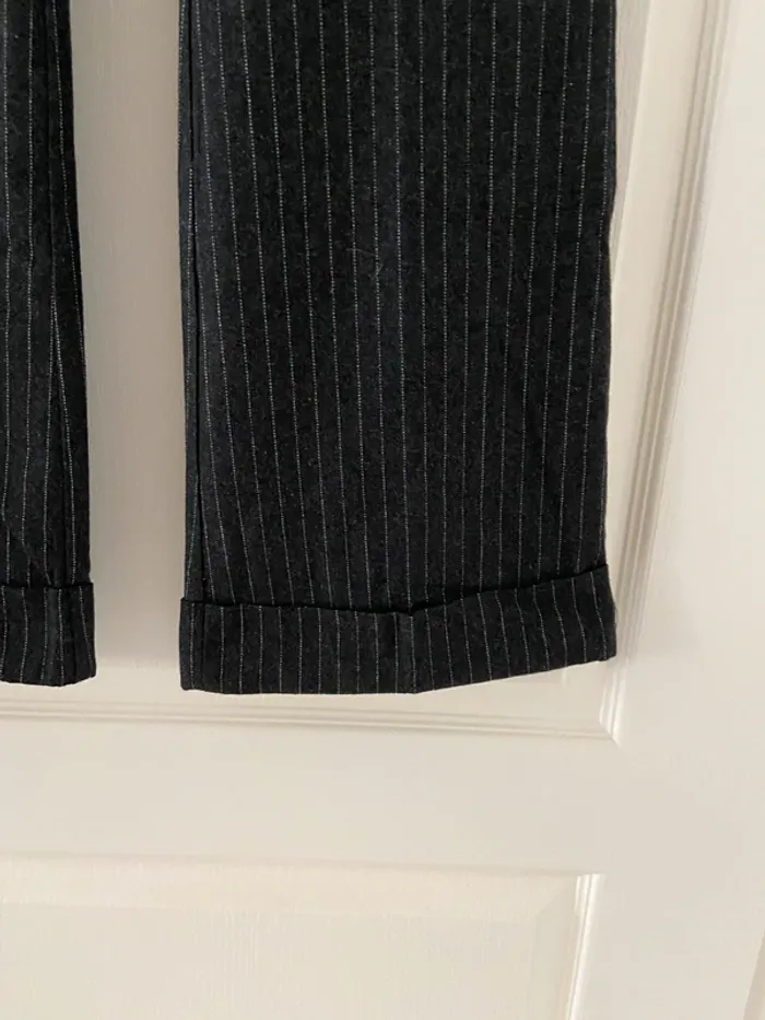 Pantalon noir à rayure Jennyfer Taille 36 - photo numéro 5