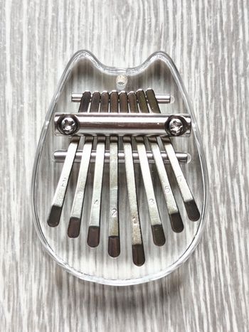 Instrument de musique enfant kalimba tête de chat